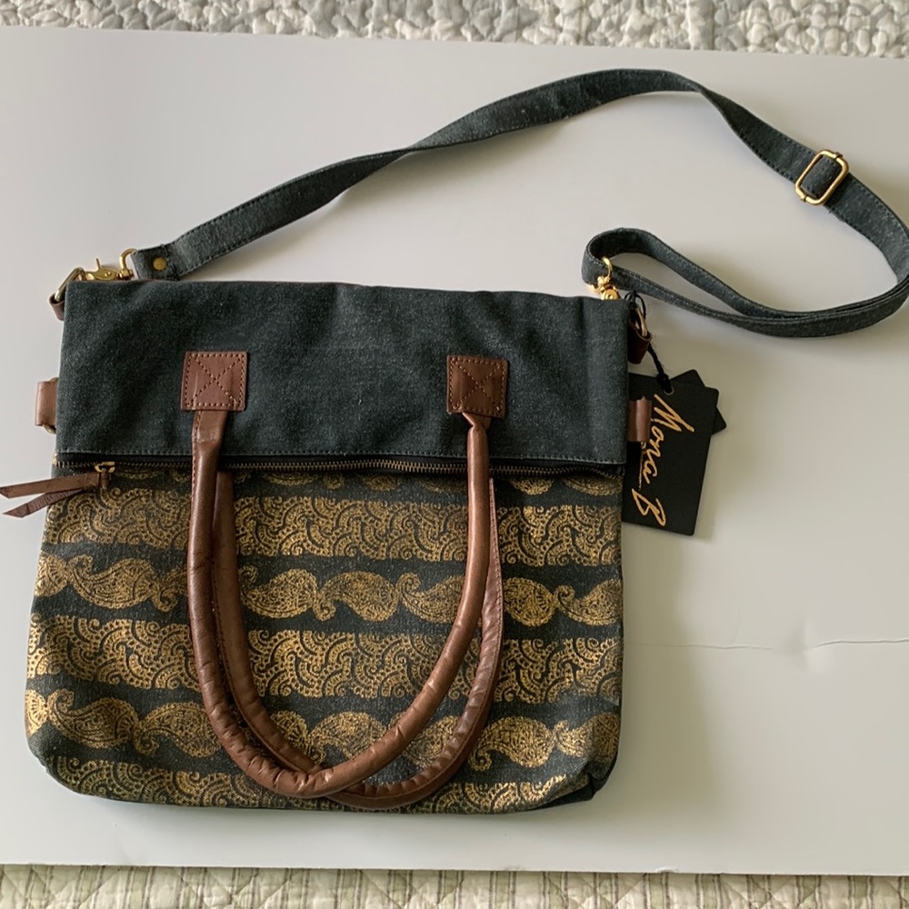 Mona B Bag. Wear it crossbody, shoulder strap or handle carry.